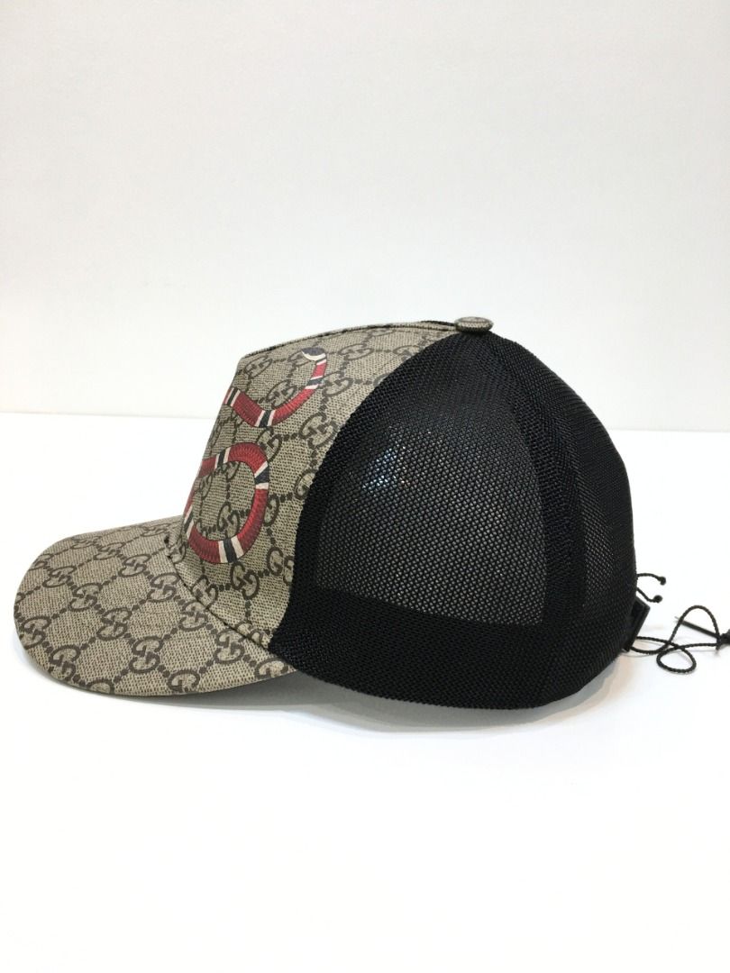 GUCCI GG Supreme Monogram Kingsnake Baseball Cap (Pre-owned Authentic) (Category: Luxury Accessories) located in Santa Rosa. Submitted by brandieshoppe (Listing ID 1381774831, Image 3). Description: ✅ Authentic/Original Preloved ✅ From Japan Auction ✅ Money-back Guaranteed If Proven Fake ✅ In Excellent Condition ✅ Message Us For More Details *Open Also for Layaway Terms #01166.