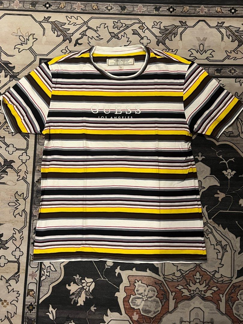 Guess Originals (Category: Tshirts & Polo Shirts ) located in San Juan City. Submitted by drewselects (Listing ID 1381736100, Image 2). Description: Guess originals stripes shirt (ASAP ROCKY vibe) Size: small (fits M-L) .