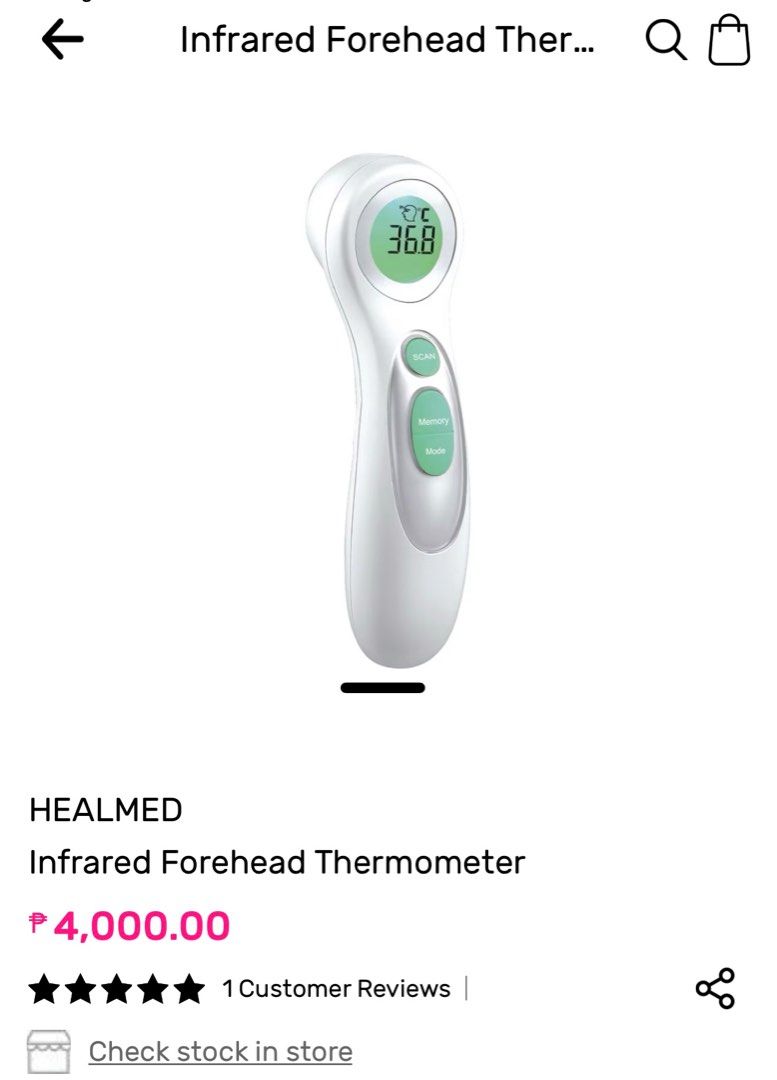 Healmed Thermometer Brandnew (Category: Thermometers) located in Paranaque City. Submitted by crystelleftm (Listing ID 1381855200, Image 1). Description: .