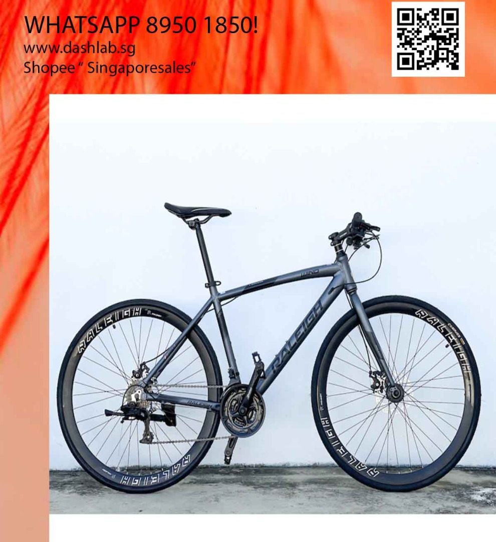 HYBRID BICYCLE 700C 24 Speed Raleigh Road bike Wind R700 RL880 r9 food ...