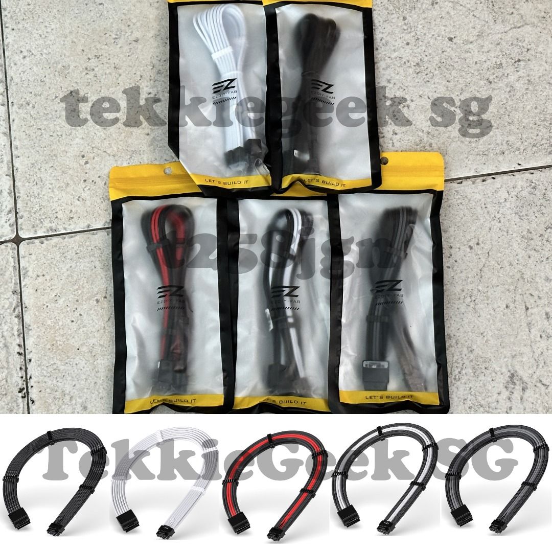 [JULY PROMO - READ DESC BELOW] SEASONIC FSP SUPERFLOWER NZXT LIAN LI CORSAIR / SEASONIC 600W PCIe 5.0 12VHPWR 16AWG CABLE / EZDIY FAB 16AWG PSU EXTENSION CABLES63205311441665114