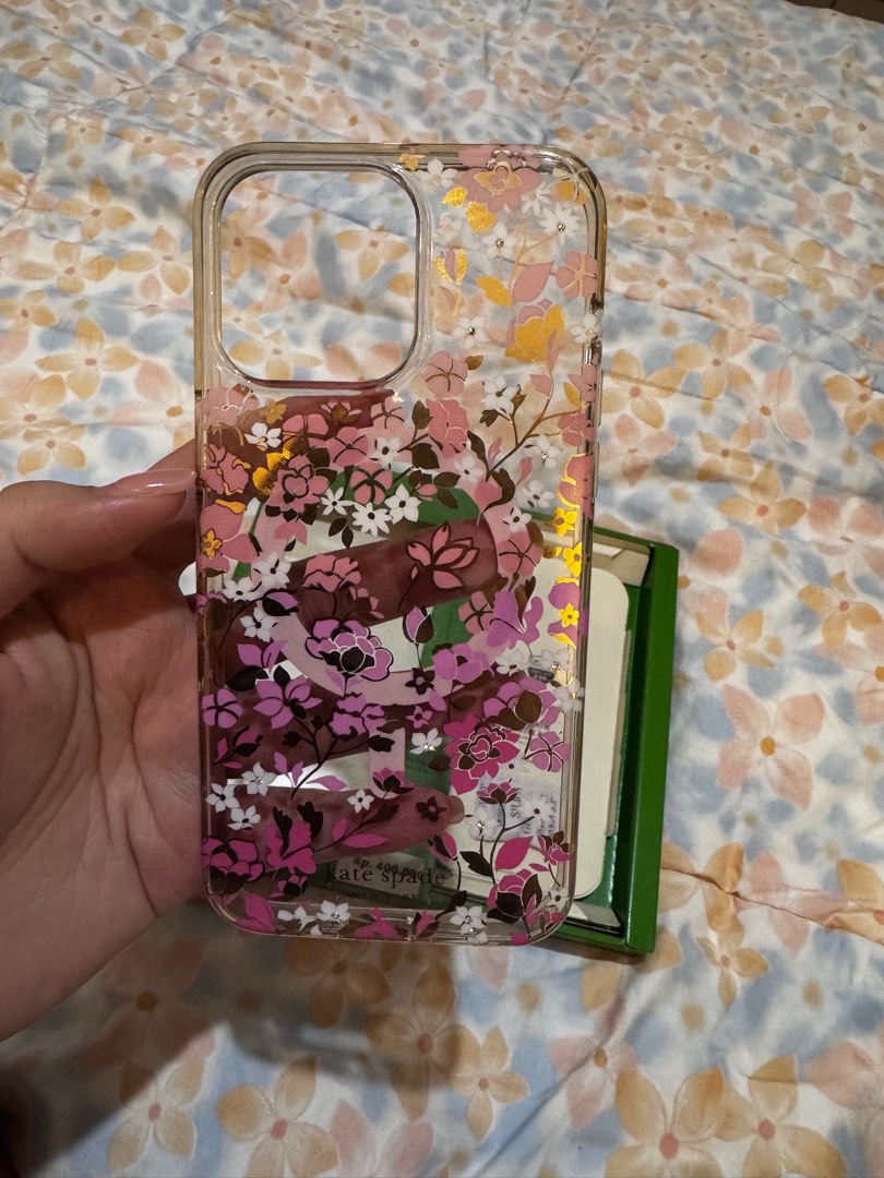 Kate spade case ip 15 pro max Telepon Seluler