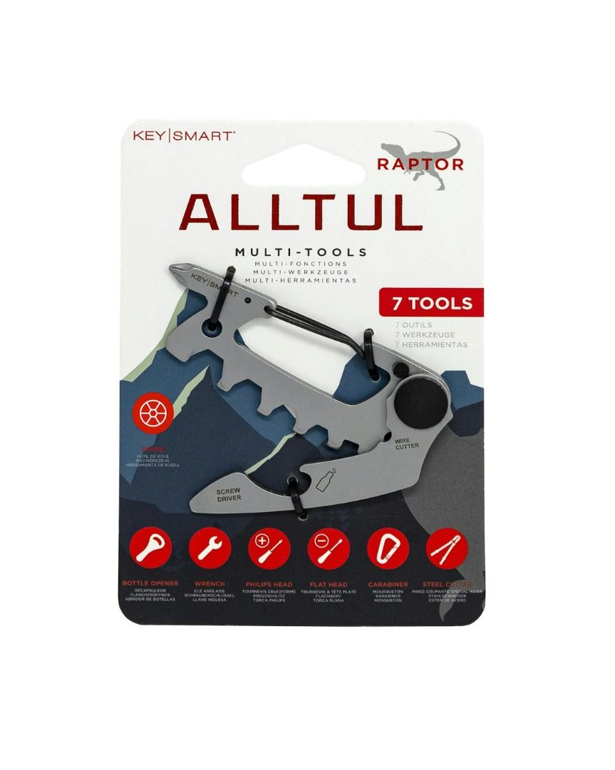 Keysmart Alltul Animal Multitool Raptor - 7 in 1 Tools (Category: Home Improvement Tools & Accessories) located in Muntinlupa City. Submitted by dblackbox (Listing ID 1381774395, Image 1). Description: Keysmart Alltul Animal Multitool Raptor - 7 in 1 Tools (Spoke, Bottle Opener, Wrench, Philips Head, Flat Head, Carabiner, Wire Cutter) Brand New/Never Opened Use the AllTul Raptor to open a beer, tighten a screw or cut a wire all while doing your b