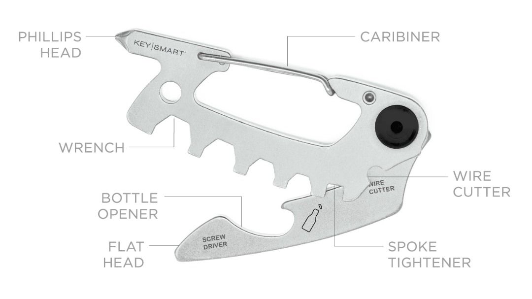 Keysmart Alltul Animal Multitool Raptor - 7 in 1 Tools (Category: Home Improvement Tools & Accessories) located in Muntinlupa City. Submitted by dblackbox (Listing ID 1381774395, Image 3). Description: Keysmart Alltul Animal Multitool Raptor - 7 in 1 Tools (Spoke, Bottle Opener, Wrench, Philips Head, Flat Head, Carabiner, Wire Cutter) Brand New/Never Opened Use the AllTul Raptor to open a beer, tighten a screw or cut a wire all while doing your b