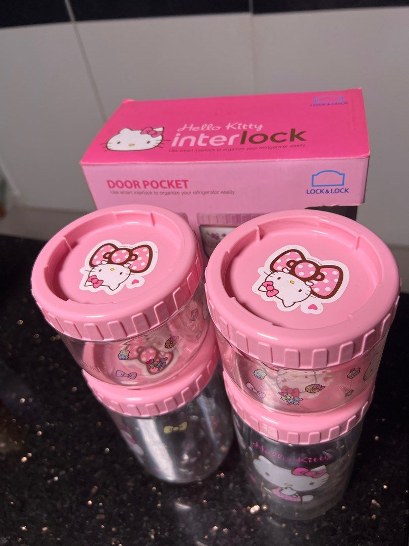 Lock & Lock Hello Kitty Interlock Food Storage Containers