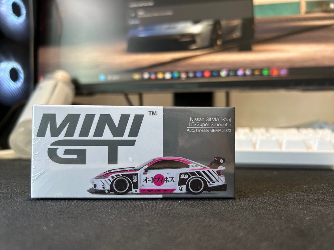 MINIGT Nissan LBWK Pink S15, Hobbies & Toys, Toys & Games on Carousell