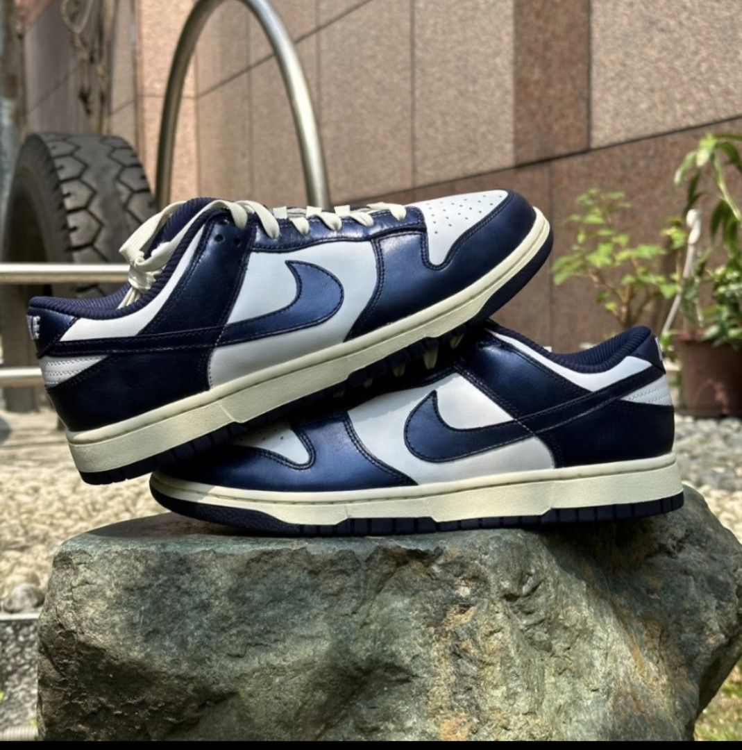 Nike dunks vintage navy (Category: Casual shoes) located in Singapore. Submitted by orangelittlepill (Listing ID 1381705710, Image 1). Description: preorder meetup and delivery both accepted standard delivery 6 sgd, express delivery 10 sgd, same day delivery 40 sgd promo now at 90 sgd brand new paynow/paylah/grabpay/cash accepted pay first before dealing sizes eur 36 to 46 available.