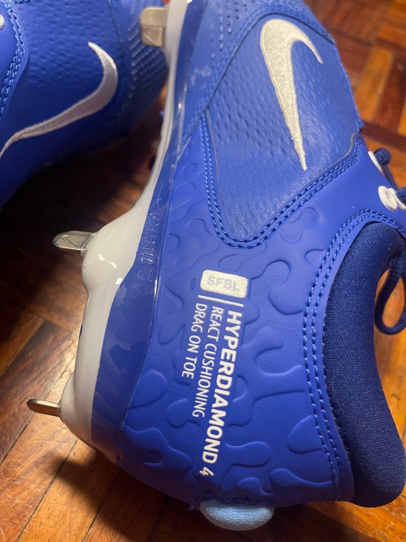 Nike hyper diamond 4 elite metal softball cleats size 8 (Category: Racket and Ball Sports) located in Manila. Submitted by cgb2018 (Listing ID 1381744352, Image 1). Description: Brand new never used but no more box, size 8, metal cleats for softball. .