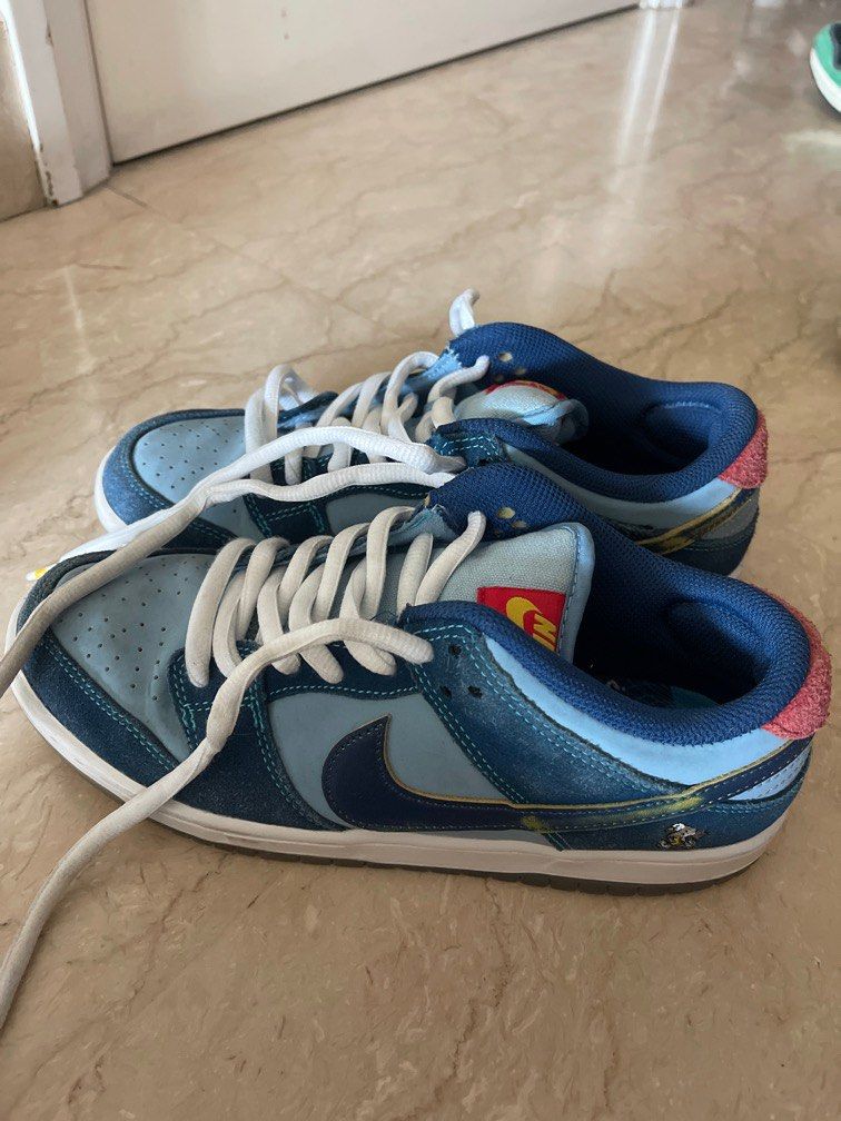 Original Nike dunk low pro shoes Blue (Kategori: Orang Tua, Bayi & Anak - Lainnya) berada di Jakarta Selatan. Dikirim oleh nw56qv6c8p (ID iklan 1381685948, Gambar 2). Deskripsi: Original Nike limited edition shoes. Size 24.5 cm. Bahan leather and suede. NIKE SB Dunk Low Pro.