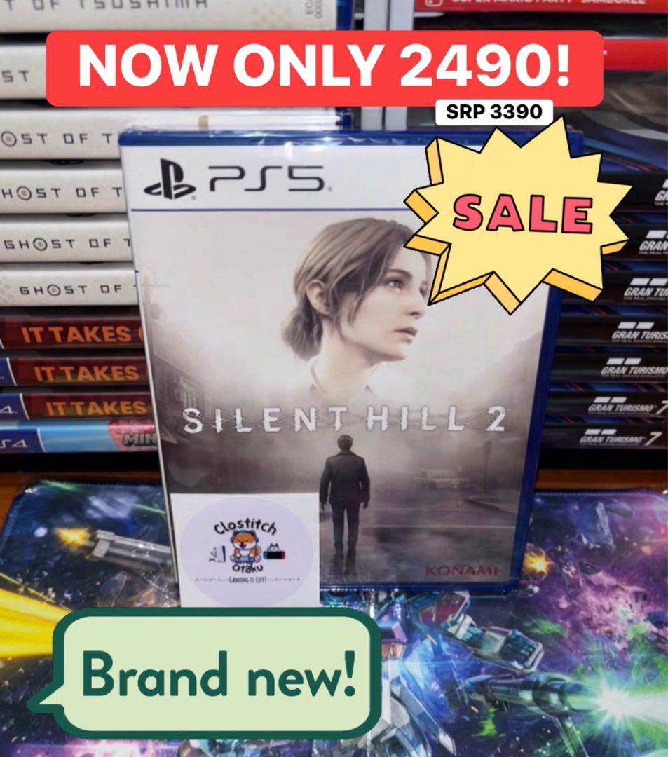PS5 Silent Hill 2 Sale! (Category: PlayStation) located in Quezon City. Submitted by clostitchotaku100 (Listing ID 1381673823, Image 1). Description: ☑️Brand New ☑️Sealed ☑️ 100% Original ☑️Payment Methods: COD(2k max), Gcash, BPI ☑️Shipping via lala move. Buyer’s Expense ☑️ Location: Wilsonville Subdivision Project 6, Culiat Quezon City ☑️Fb Main marketplace: Clostitch Otaku.