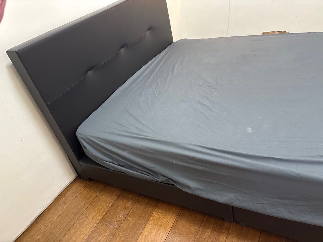 Queen Size Bed Frame with Headboard65074417536387112