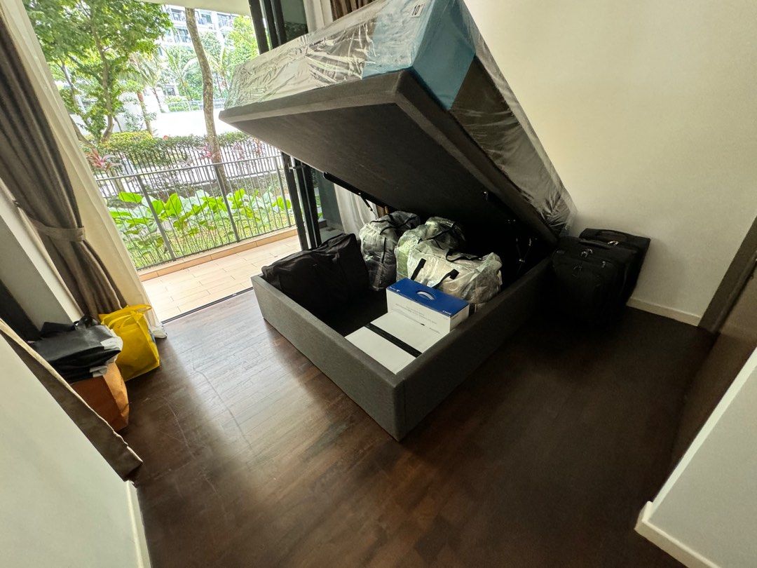Queen Size Storage Bed Frame