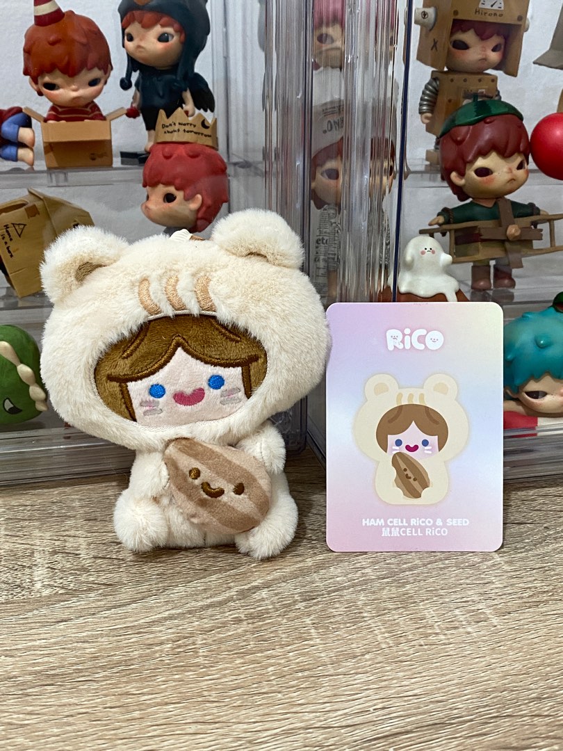 Rico Happy Fluffy Series Plush Doll - Ham Cell Rico & Seed, Hobbies ...