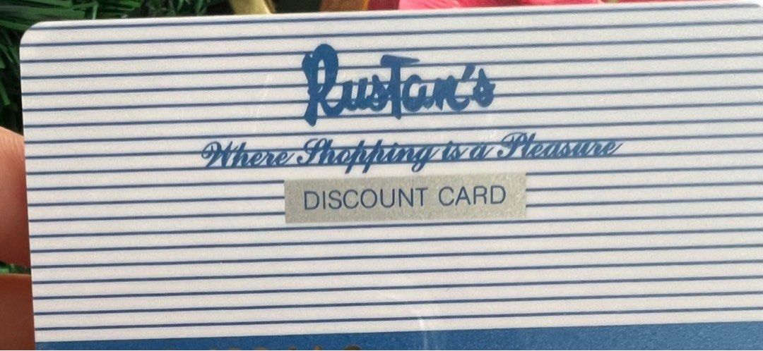 rustans discount card (Category: Luxury Apparel) located in Mandaluyong City. Submitted by kaikhaleb (Listing ID 1381860989, Image 1). Description: looking for rustans discount card? 10 percent discount rustans department store and store specialists boutique jp tods tory burch diesel armani exhange salvatore ferragamo hugo boss prada bottega veneta givenchy tiffany & co. christian louboutin lacoste ralph lauren coach pottery barn and many more.