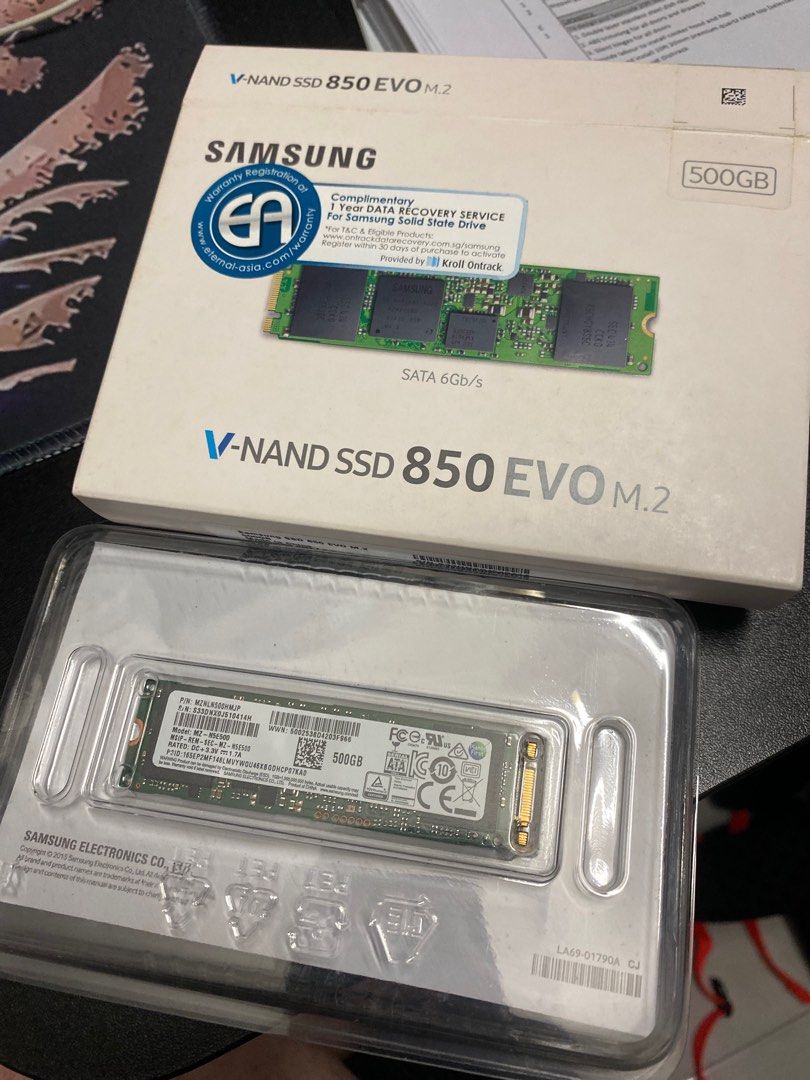 Samsung 850 EVO M.2 500GB SSD632222876139531122