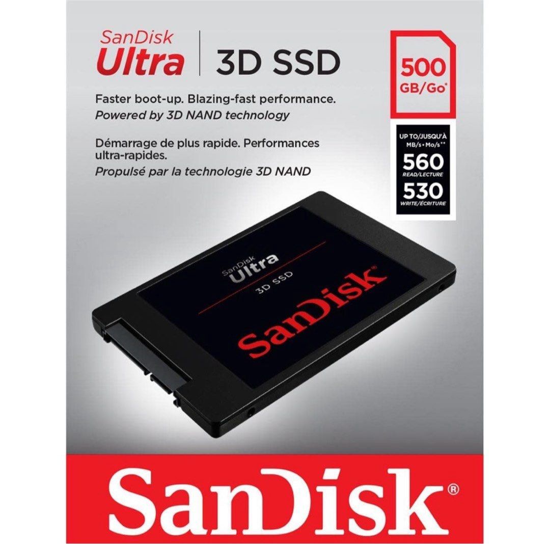 SanDisk Ultra 3D SSD 500GB632222875699221117