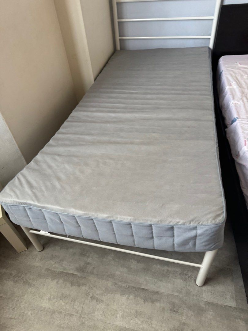 Single Bed Frame with Mattress
