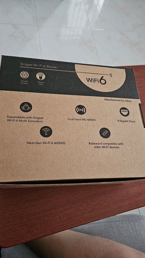 Singtel WiFi 6 Router - Brand New63203134397441110