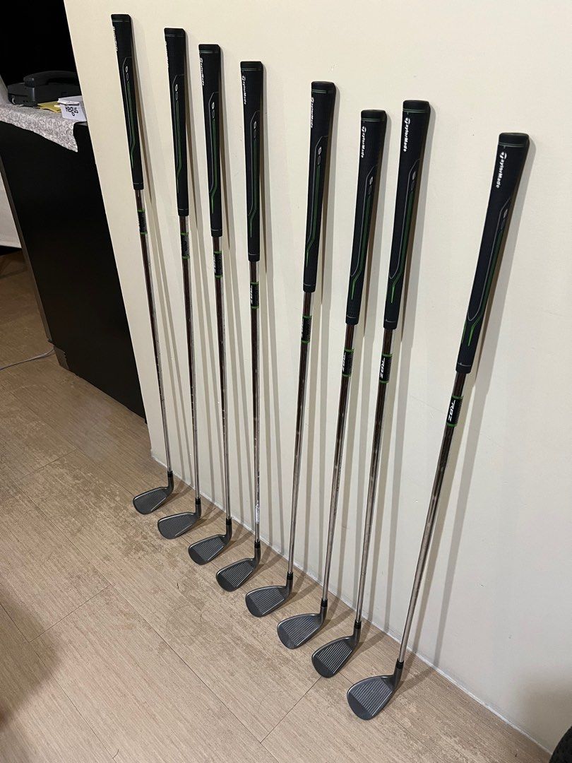 Taylormade Rocketballz (RBZ) Irons set (Beginner-friendly, forgiving) (Category: Golf) located in Taguig. Submitted by monozcart (Listing ID 1381705823, Image 1). Description: - Set includes 4-5-6-7-8-9-PW-SW - Beginner-friendly, forgiving - Bought in Singapore around 2012 - Men’s, Steel shaft - Stored well and used mostly recently - Used mainly in weekly driving range sessions from Q2 2024 to Q1 2025 - Last time used on fairway was for one round