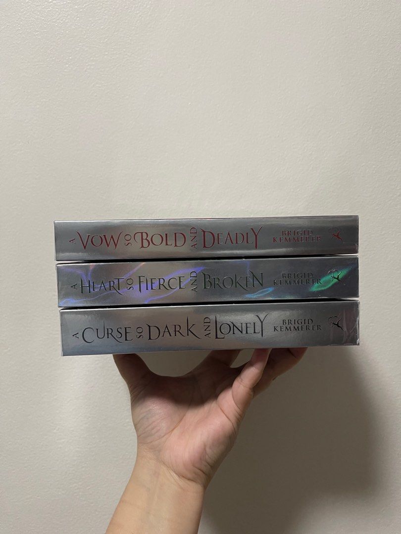 The Cursebreaker Series by Brigid Kemmerer (Category: Storybooks) located in Manila. Submitted by plotandtales (Listing ID 1381839521, Image 2). Description: A Curse So Dark and Lonely A Heart so Fierce and Broken A Vow so Bold and Deadly By Brigid Kemmerer Paperback Brand new Sold as a set. Fixed price Location: Manila.