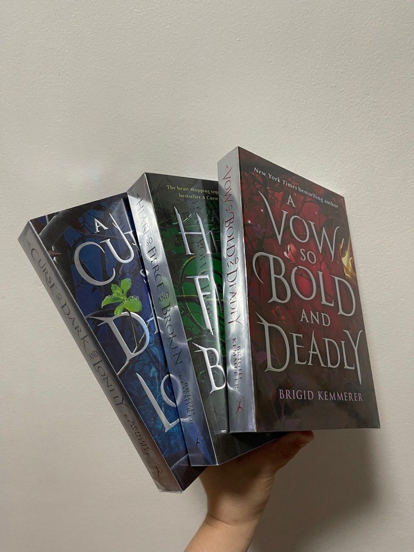 The Cursebreaker Series by Brigid Kemmerer (Category: Storybooks) located in Manila. Submitted by plotandtales (Listing ID 1381839521, Image 1). Description: A Curse So Dark and Lonely A Heart so Fierce and Broken A Vow so Bold and Deadly By Brigid Kemmerer Paperback Brand new Sold as a set. Fixed price Location: Manila.