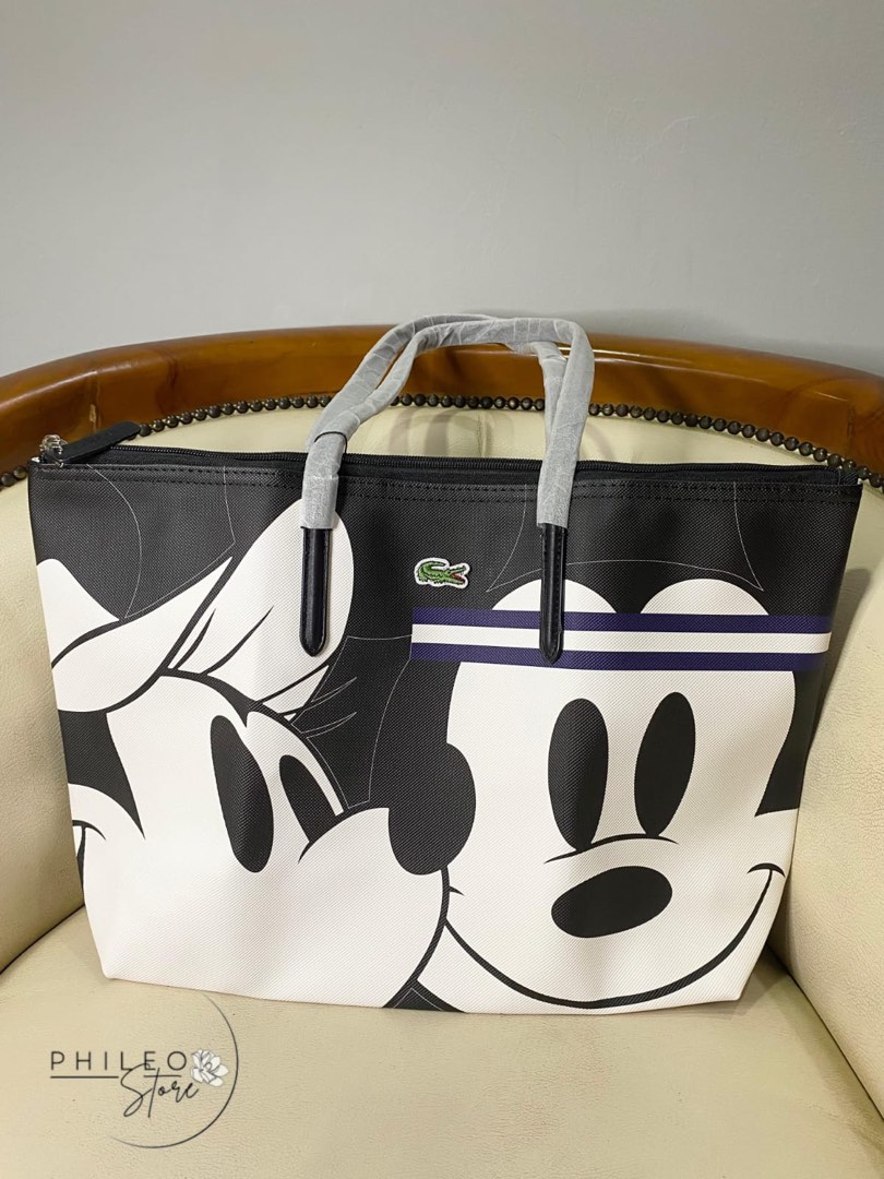 Tote Lacoste x Disney Jolie Jumbo Disney, Fesyen Wanita, Tas