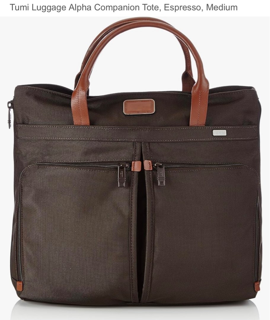 Tumi Alpha Companion Tote - Espresso, Men's Fashion, Bags