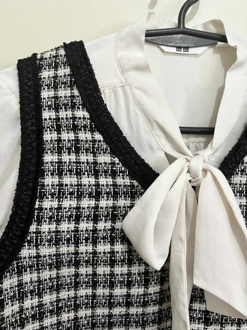 Tweed Dress (Category: Dresses) located in Quezon City. Submitted by jarsonjae (Listing ID 1381669162, Image 3). Description: High quality tweed dress Size L-XL B: 34, W: 38, L: 31 *inner not included.