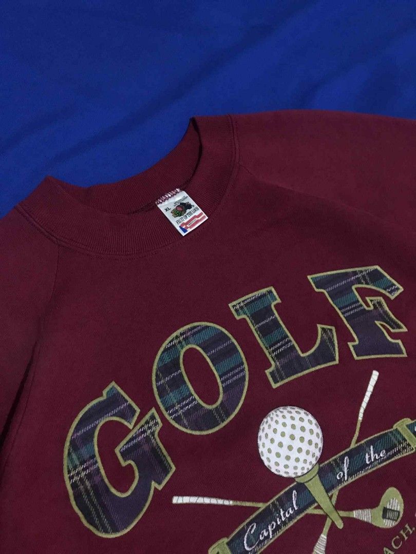 Vintage Sweat Shirt Crew neck (Category: Hoodies) located in Maasin. Submitted by crazystuff1997 (Listing ID 1381801838, Image 2). Description: 850 plus shipping fee VINTAGE MYRTLE BEACH FRUIT OF THE LOOM NECK TAG 🔥 XL ON TAG 23 X 27.5 EXCELLENT CONDITION 10 COLORATE ISSUE ❌.