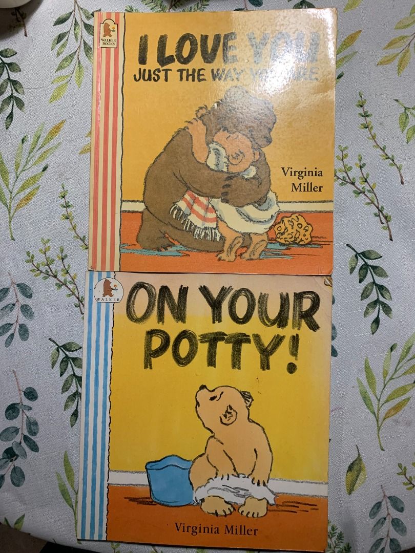 Virginia Miller books (2 books) (Category: Storybooks) located in Quezon City. Submitted by emflabby (Listing ID 1381794074, Image 1). Description: Php60 for both books. Last price is posted. I Love You Just the Way You Are and On Your Potty!, all in good condition. RFS: Child has outgrown them..