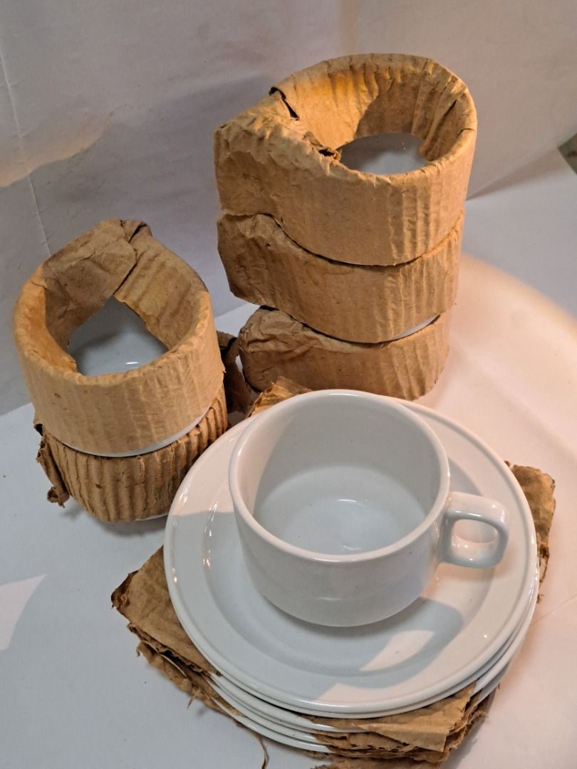 White Tea Cup and Saucer Set