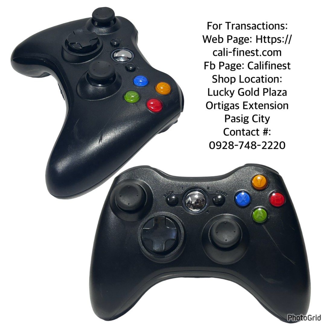 Wireless Controller Black For Xbox 360 (Category: Controllers) located in Pasig City. Submitted by califinestcollectibles (Listing ID 1381778416, Image 1). Description: Wireless Controller Black For Xbox 360 EL#449 Unit only Controller Issue with scratch Actual and detailed picture posted Original/Authentic From USA Pick up at one oasis condominium ortigas extension pasig city Or Delivery via Lalamove ,Lbc COD/Cop Jnt (Payment first basis) THANKY