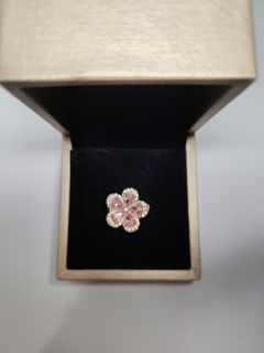 粉色花花開口戒指64220932522242110