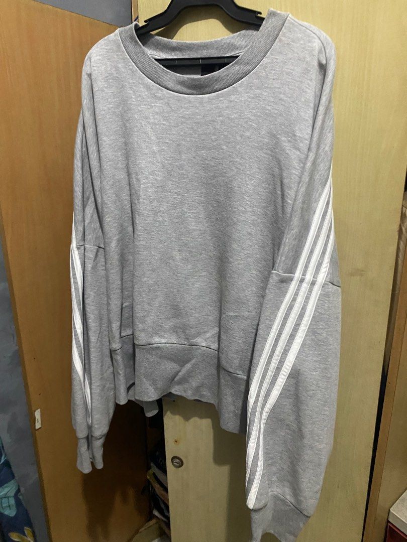 Adidas Future Icons 3-Stripes Sweatshirt (Category: Coats, Jackets and Outerwear) located in Manila. Submitted by ulan1219 (Listing ID 1381909589, Image 2). Description: Original Adidas Sweatshirt - thick cotton fabric - gray color - complete with washtags - good as new.