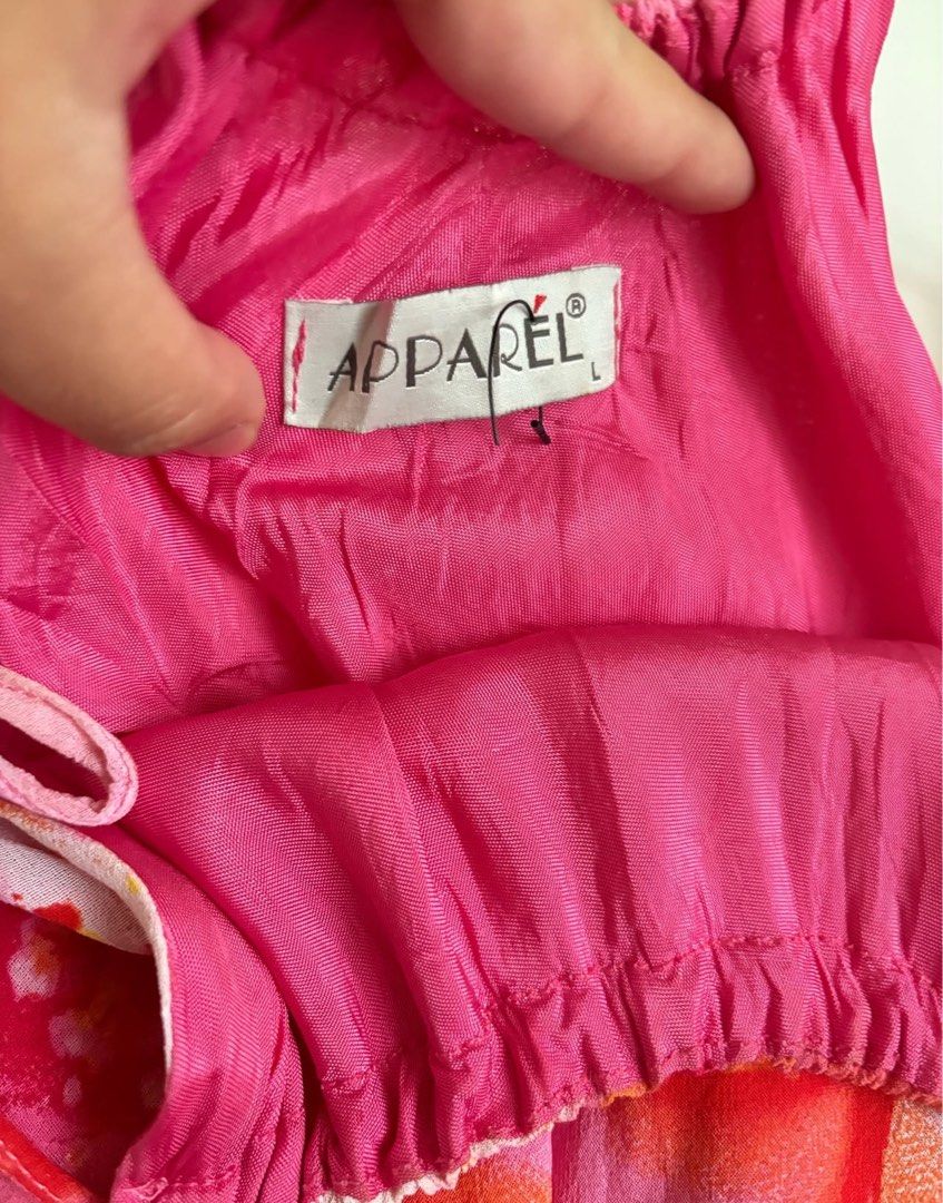Apparel Pink Silk Dress (Category: Dresses) located in Quezon City. Submitted by unaespiritu (Listing ID 1382050498, Image 3). Description: B34-36 W26-34 L43.