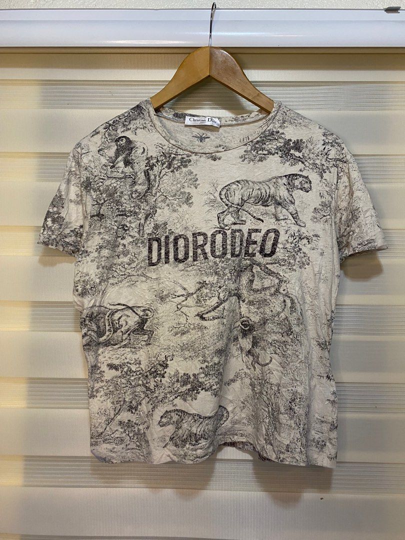 Christian Dior crop shirt (Category: Shirts) located in Manila. Submitted by owjayy01 (Listing ID 1381965025, Image 1). Description: Christian Dior crop shirt 22’ length 22’ width Excellent condition No issue.