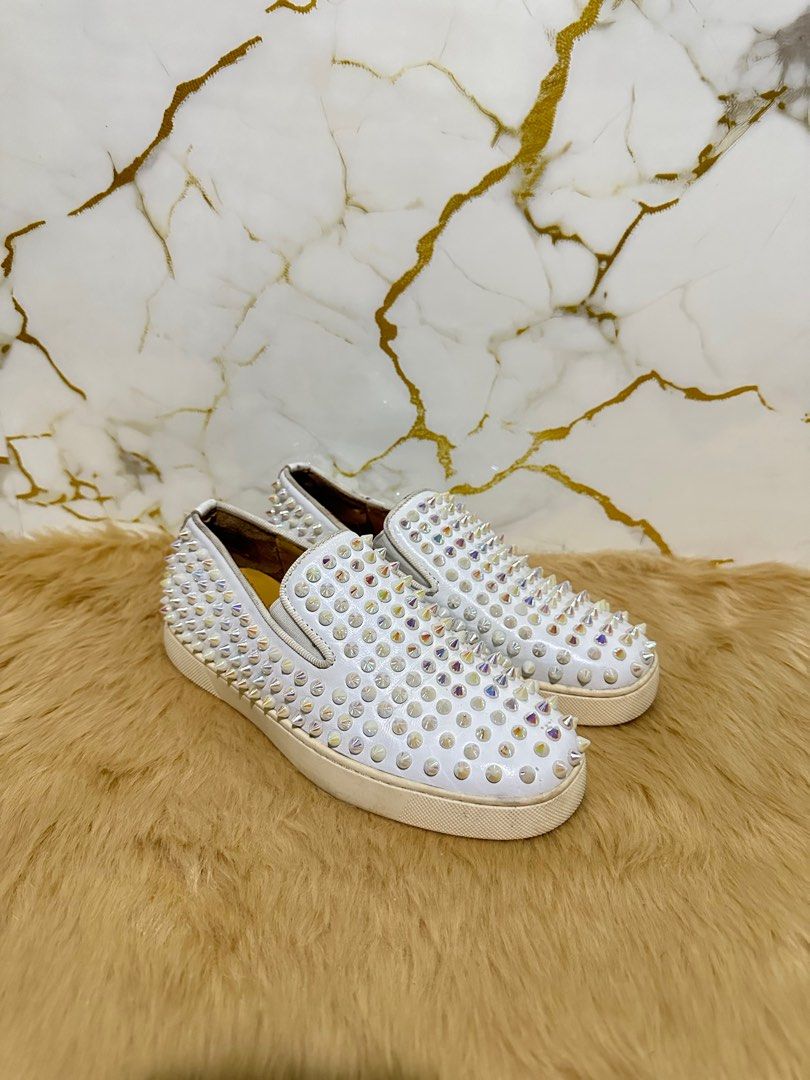 christian louboutin sneaker (Category: Flats & Sandals) located in Marikina City. Submitted by georgiaprelovestuff (Listing ID 1381911805, Image 2). Description: size 35 cPLEASE READ BEFORE MAKING AN OFFER: 🔹No inclusions since this is preloved 🔹NO to low ballers please 🔹NO meetups due to busy schedule 🔹If you make an offer, please get the item let's not waste each other's time 🔹Please manage your expectation since all items are preloved 🔹1