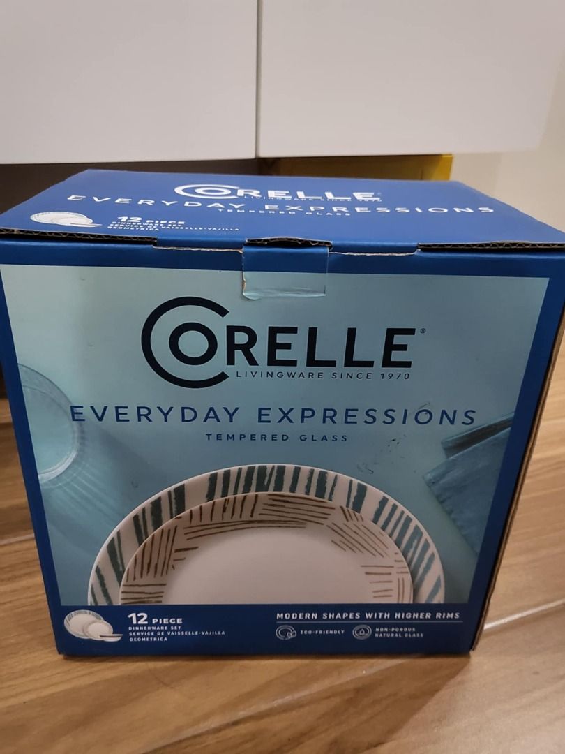 BRAND NEW 12 PC Corelle dinnerware sets (Category: Dinnerware & Cutlery) located in Manila. Submitted by sogeland48463 (Listing ID 1381929959, Image 1). Description: 12pc Corelle dinnerware sets BRAND NEW.