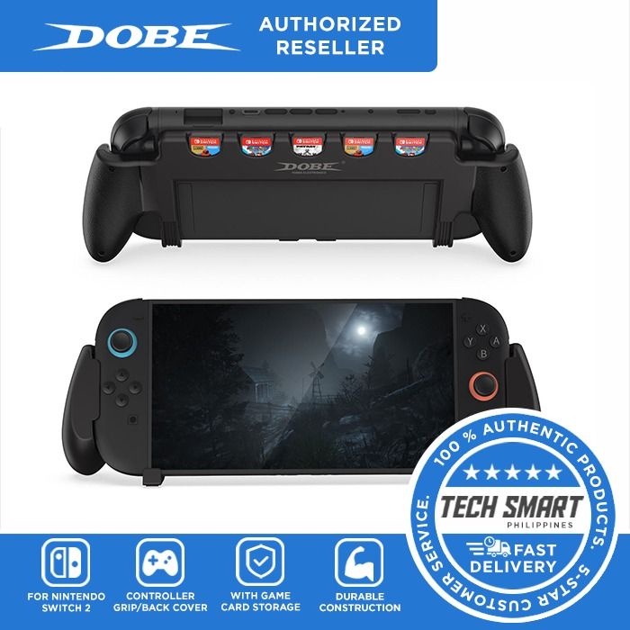 DOBE Controller Grip with Game Card Storage for Nintendo Switch 2 TNS-3179 (Category: Cases & Covers) located in Las Pinas. Submitted by techsmartph (Listing ID 1382036774, Image 1). Description: * [Integrated Grip Design] Designed specifically for the Nintendo Switch 2 console, this grip provides a seamless, all-in-one handheld gaming experience. * [Enhanced Comfort] The ergonomic design of the DOBE TNS-3179 grip ensures comfortable gameplay dur
