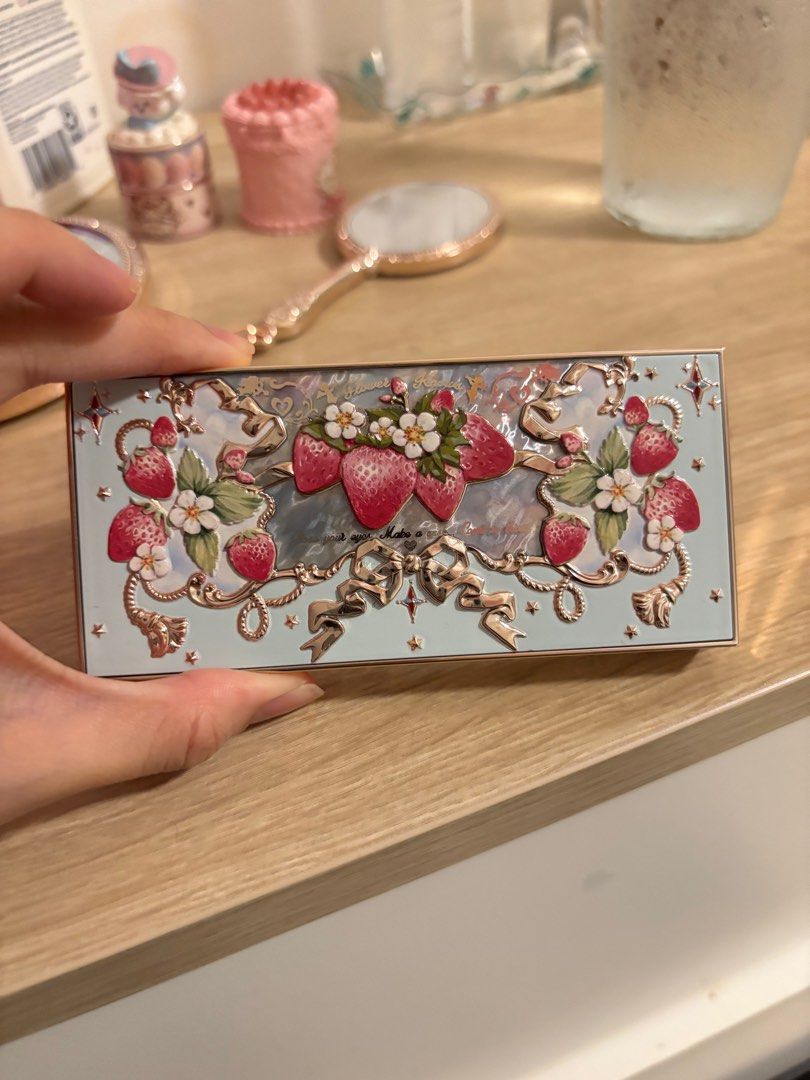 Flower Knows Strawberry Rococo Eyeshadow Palette 05 (Category: Makeup) located in Santa Rosa. Submitted by strawberryshortcake01 (Listing ID 1382071786, Image 1). Description: -Used once -Authentic, no flaws -No box.