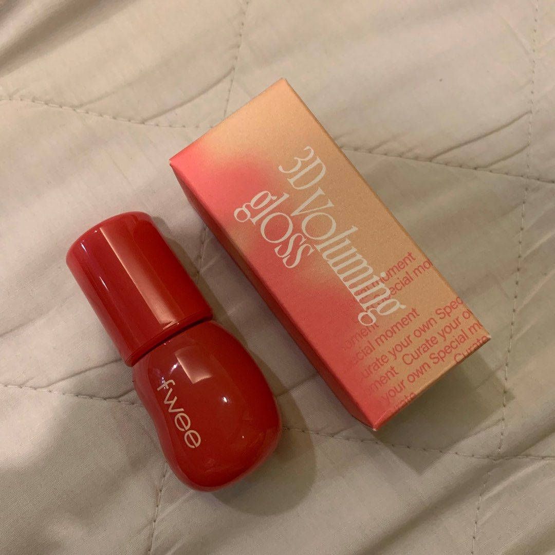 fwee 3D voluming gloss in B02 Sorbet (Category: Makeup) located in Paranaque City. Submitted by bdazed (Listing ID 1382028491, Image 1). Description: Swatched only, not my shade Negotiable for sure buyers. Only open for same day delivery within Metro Manila..