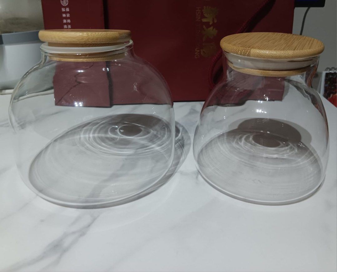 Glass Jar with Wooden Lid