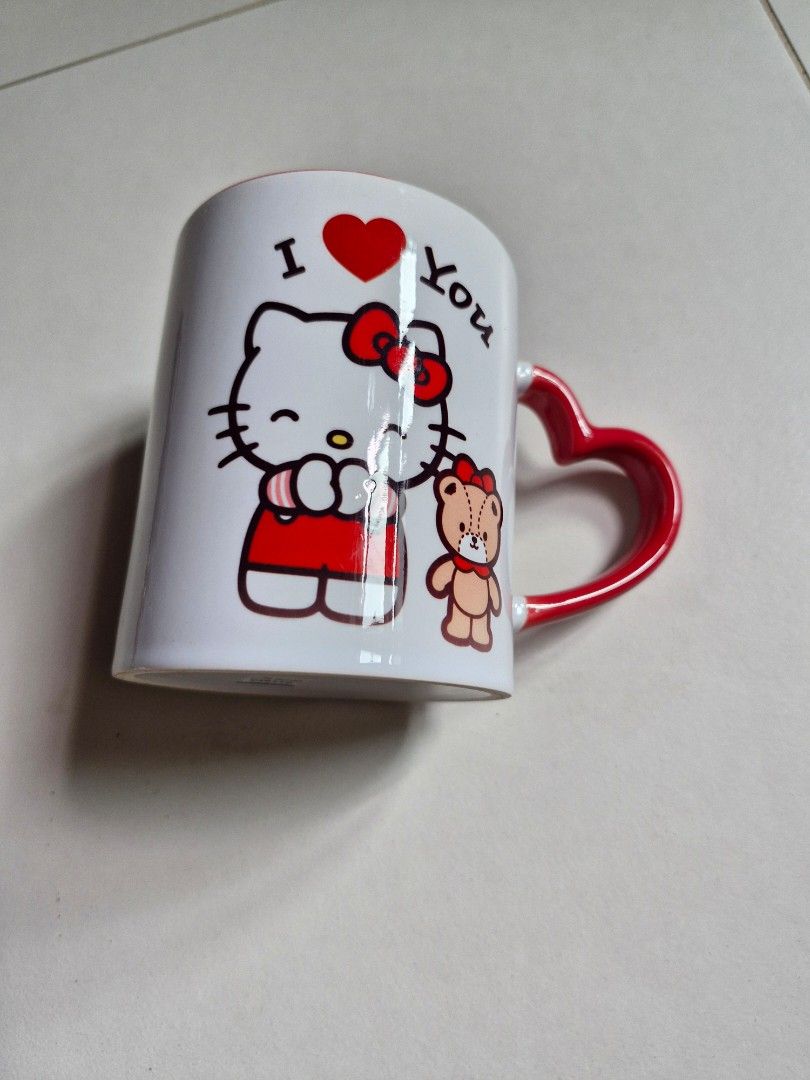 Hello Kitty Heart Handle Mug65074089100417111