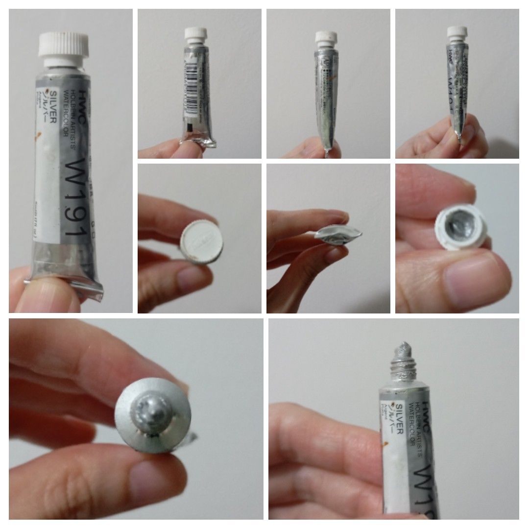Holbein Watercolour - 2 Tubes I 5ml (Category: Craft Supplies & Tools) located in Taguig. Submitted by fr_lll (Listing ID 1382059075, Image 3). Description: HOLBEIN WATERCOLOR PAINT HWC Watercolour Paint Brand: Holbein Colors: W190 I Gold 1 pc W191 I Silver - 1 pc Size: 5ml tube Description: Purchased late last year. Used sparingly to swatch and compare quality vs another brand. Condition: As seen in photos Packaging: None, Will use bubble wrap &