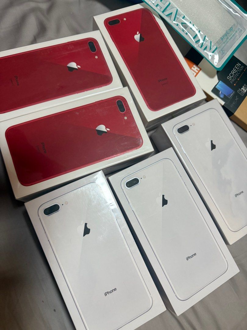 Iphone 8 plus (Category: iPhone 8 Series) located in Manila. Submitted by angelicao19940 (Listing ID 1381906528, Image 2). Description: iphone 8 plus silver and red edition 64gb available colors factory unlock brand new complete package all original Free case and free screen protection. w/lyear warranty in our store korea pm nego pa may discount pa message lang . Lalamove and meet up. .