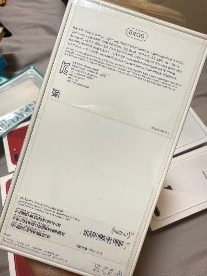 Iphone 8 plus (Category: iPhone 8 Series) located in Manila. Submitted by angelicao19940 (Listing ID 1381906528, Image 3). Description: iphone 8 plus silver and red edition 64gb available colors factory unlock brand new complete package all original Free case and free screen protection. w/lyear warranty in our store korea pm nego pa may discount pa message lang . Lalamove and meet up. .
