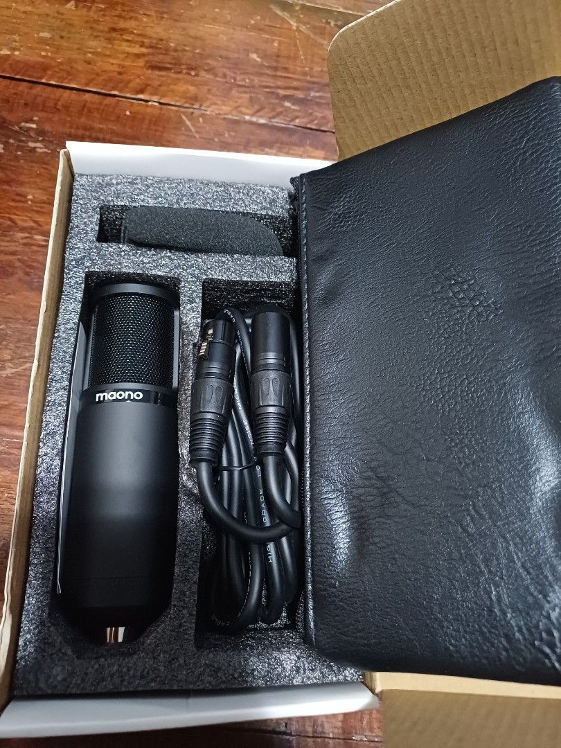 Maono Cardoid Condenser Microphone AU PM 320 (Category: Microphones) located in Pasig City. Submitted by canadawet (Listing ID 1382014038, Image 3). Description: Maono Cardoid Condenser Microphone AU PM320 An affordable mic and high quality that can compete with bigger brands. Well built, no latency, balanced output. Brand new, only used for testing. Comes with: - Box and manuals - XLR Cable - Pouch - Foam cover MAGBASA: For sale only. Trade offe