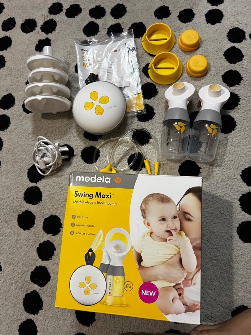 Medela swing maxi (Category: Breastfeeding & Bottle Feeding) located in Petaling Jaya. Submitted by runnermom (Listing ID 1382020235, Image 2). Description: All components included.
