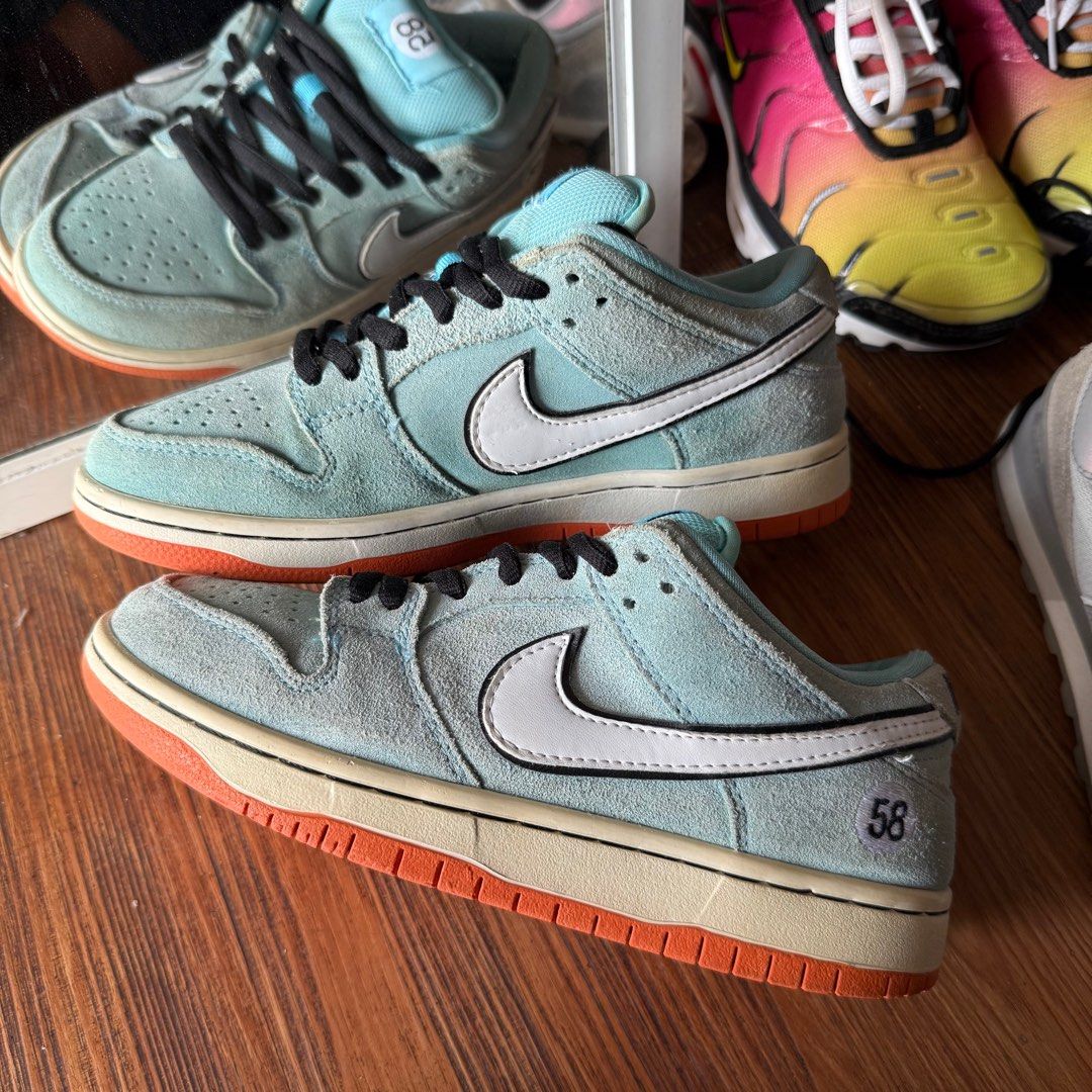 Nike sb dunk low pro 58 gulf ice blue original murah casual limited spesial  edition rare not air jordan low michigan sashiko not air force triple 