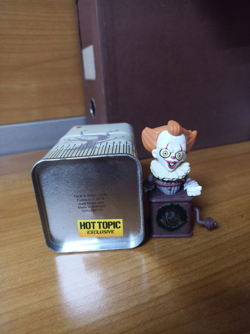 Pennywise Figure (Category: Figurines & Statues) located in Manila. Submitted by hobbymo_koleksyon.ph (Listing ID 1382027187, Image 2). Description: 100% authentic Hot topic exclusive Good for horror fans/collectors Suitable for desktop and room display Collectible Toys Collectible Items.
